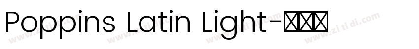 Poppins Latin Light字体转换